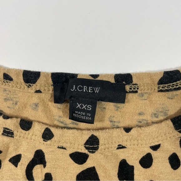 J Crew Slub Twist Front Tank Top Leopard Print Size XXS - Picture 7 of 7